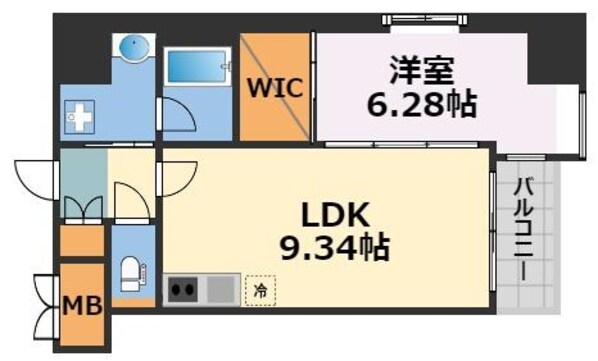 Vinoプレジオ本町の物件間取画像